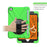 [X-Shape] PC + TPU 360-degree Swivel Kickstand Case with Hand Strap for iPad mini (2019) 7.9 inch / iPad mini 4 - Green - 6