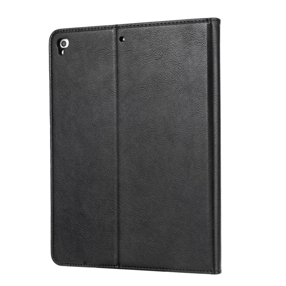 PU Leather Stand Wallet Protective Case with Pen Slot for iPad 9.7-inch (2018)/9.7-inch (2017)/Air/Air 2 - Black - 3