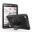 3 Layer Multi-functions TPU + PC Hybrid Case for iPad mini 4 / mini (2019) with Kickstand Hand Band Design - Black - 1