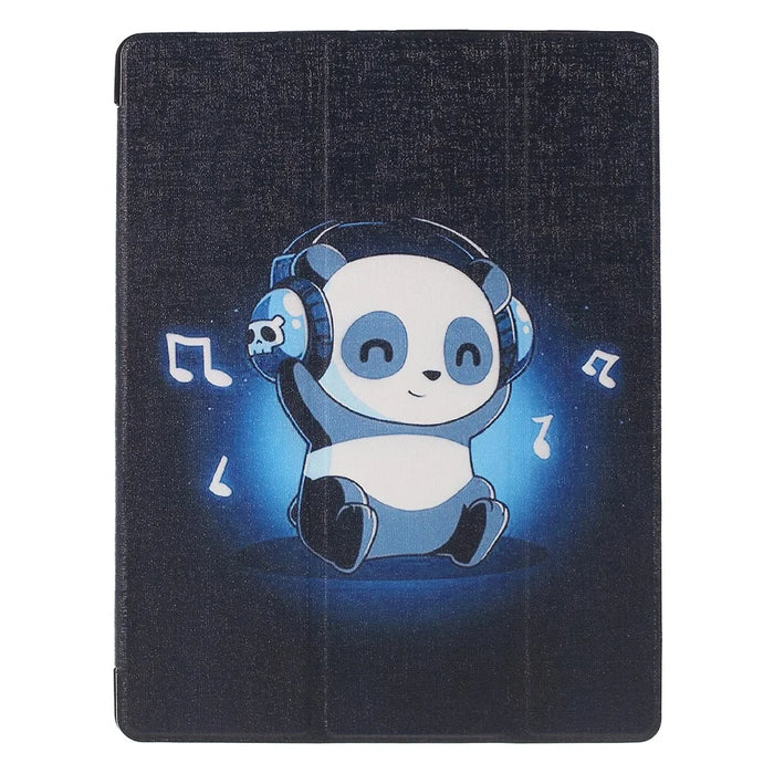 Pattern Printing Leather Cover with Tri-fold Stand for iPad Pro 11-inch (2018) - Panda - 1