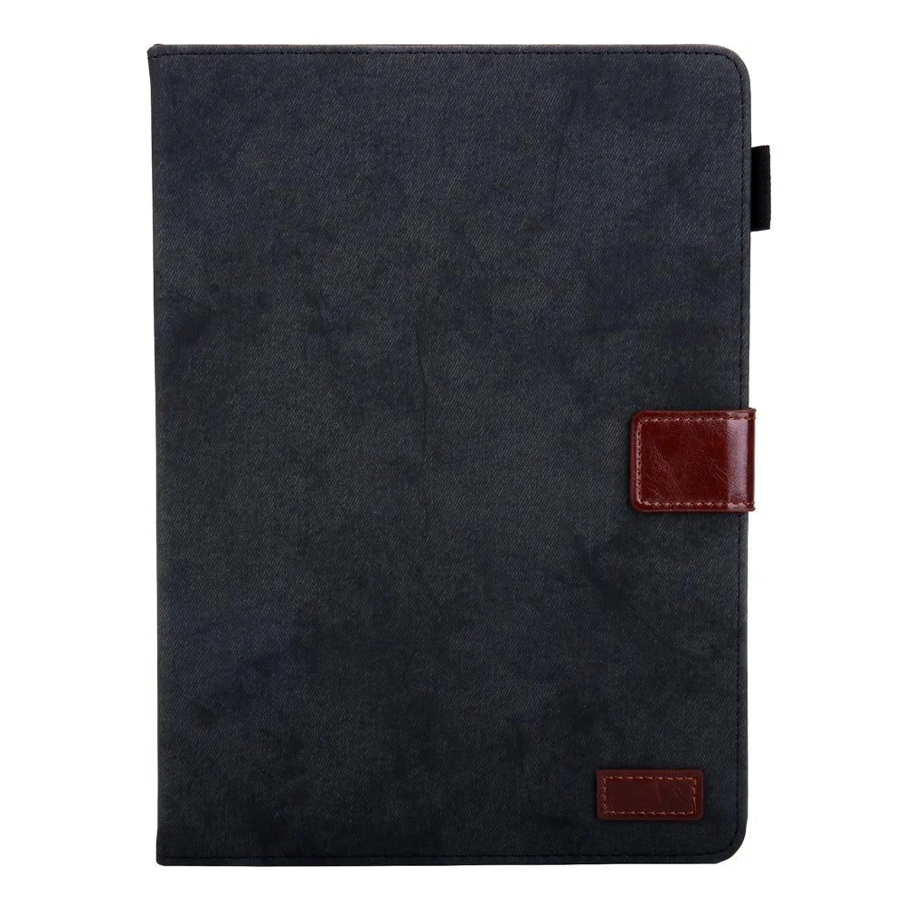 Business Style Auto Wake & Sleep Leather Case with Card Storage for iPad 9.7 (2018)/(2017) /Pro 9.7 inch / Air 2 /Air (2013) - Black - 1
