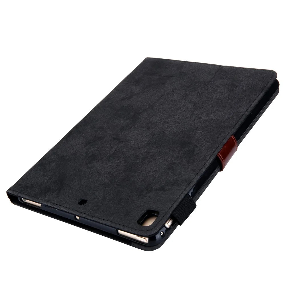 Business Style Auto Wake & Sleep Leather Case with Card Storage for iPad 9.7 (2018)/(2017) /Pro 9.7 inch / Air 2 /Air (2013) - Black - 4