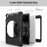 3-Layer Multi-functions TPU + PC Hybrid Case for iPad Mini 3/2/1- Black - 6