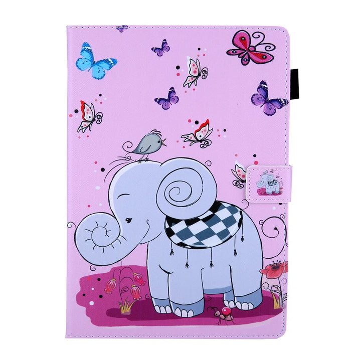 Pattern Printing Leather Flip Tablet Case for iPad Air 10.5 inch (2019) - Elephant - 2