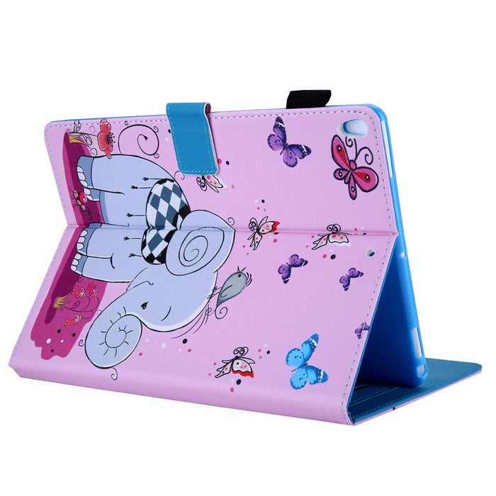 Pattern Printing Leather Flip Tablet Case for iPad Air 10.5 inch (2019) - Elephant - 4