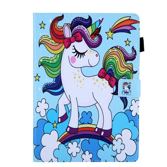Pattern Printing Leather Flip Tablet Case for iPad 9.7-inch (2018) / iPad Air (2013) / Air 2 - Horse - 2