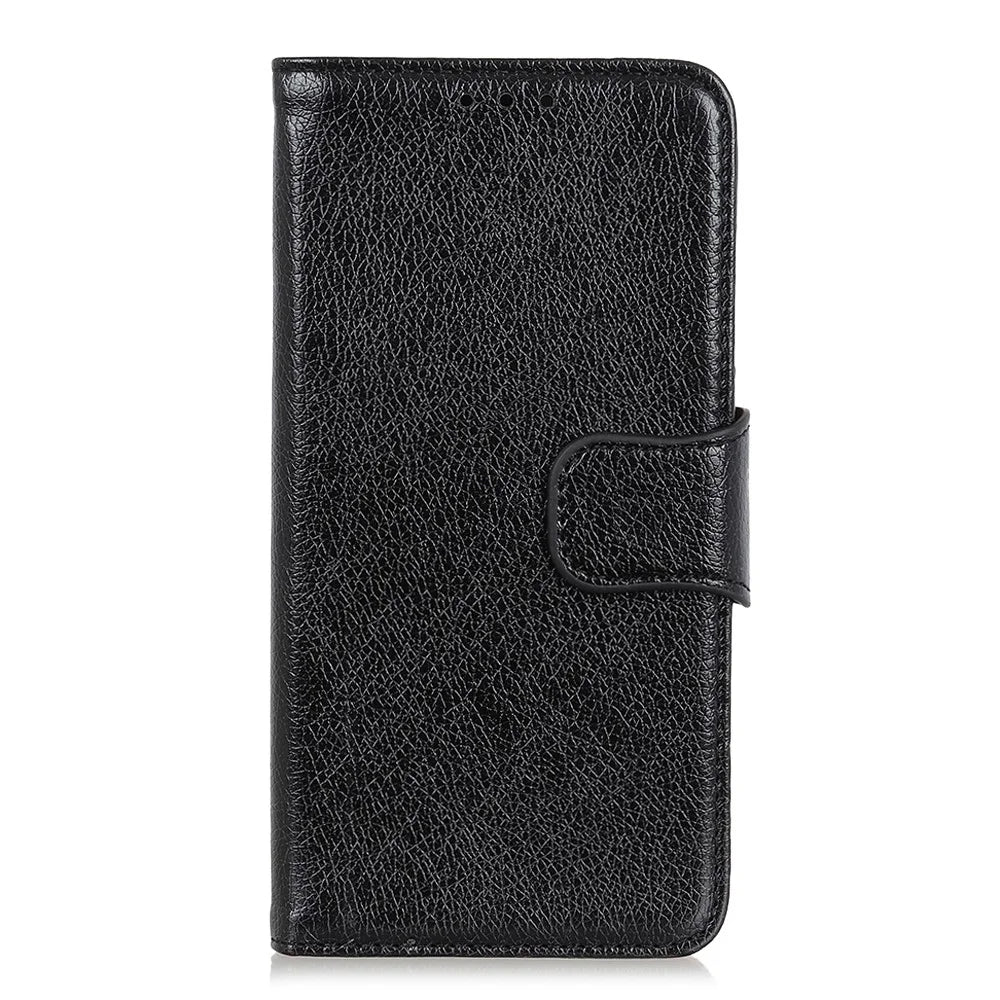 Nappa Texture Split Leather Wallet Cell Phone Cover for iPhone 11 6.1 inch (2019) - Black - 2