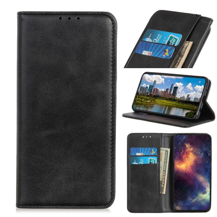 Auto-absorbed Wallet Leather Stand Phone Case for iPhone 11 6.1 inch (2019) - Black - 1