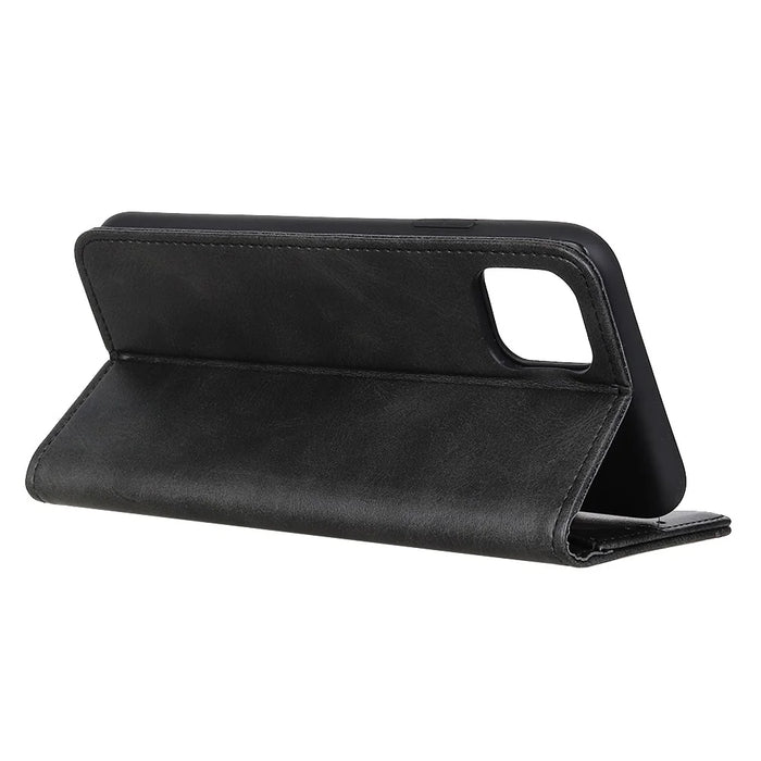 Auto-absorbed Wallet Leather Stand Phone Case for iPhone 11 6.1 inch (2019) - Black - 4