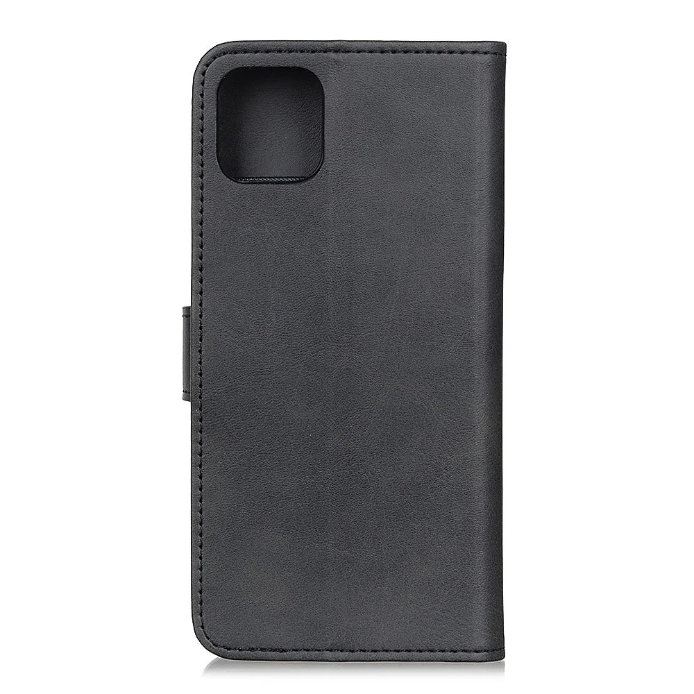 Matte Skin Wallet Leather Stand Phone Casing for iPhone 11 6.1 inch (2019) - Black - 3