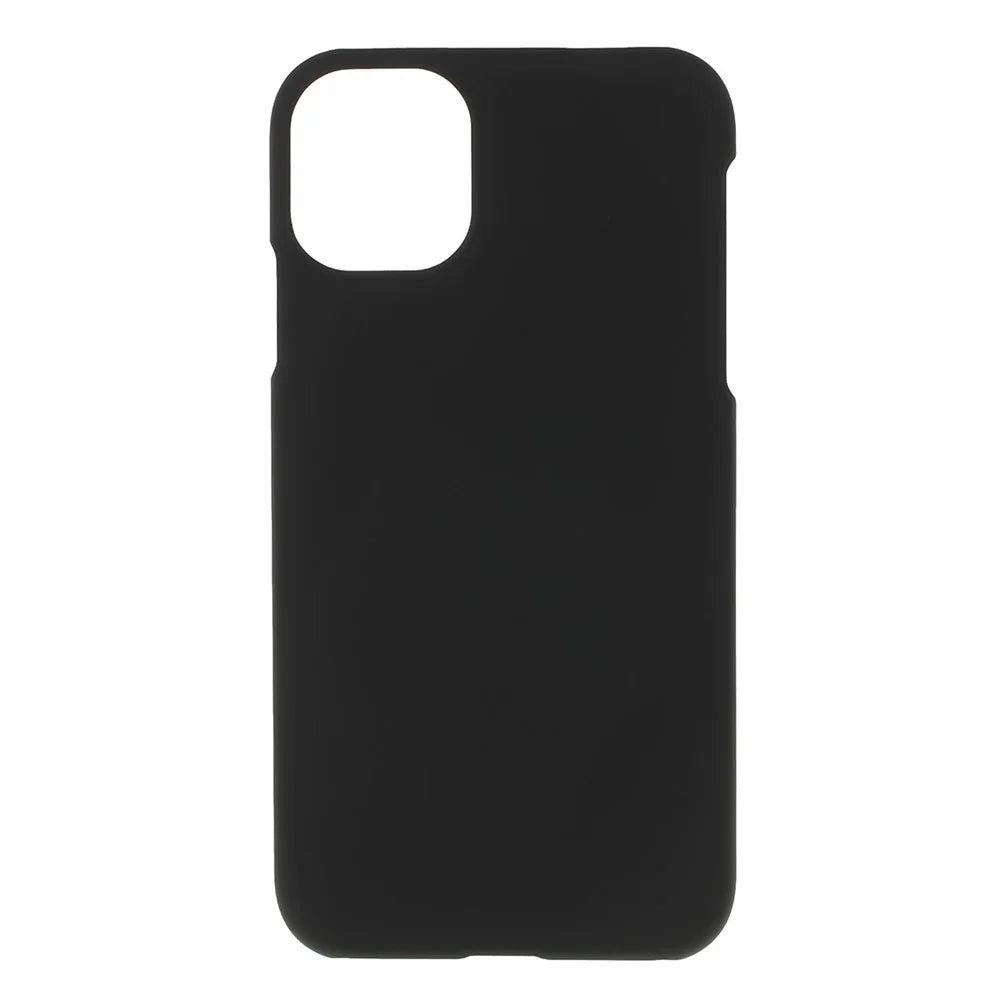 Rubberized Plastic Hard Phone Case Cover for iPhone 11 6.1 inch (2019) - Black - 1