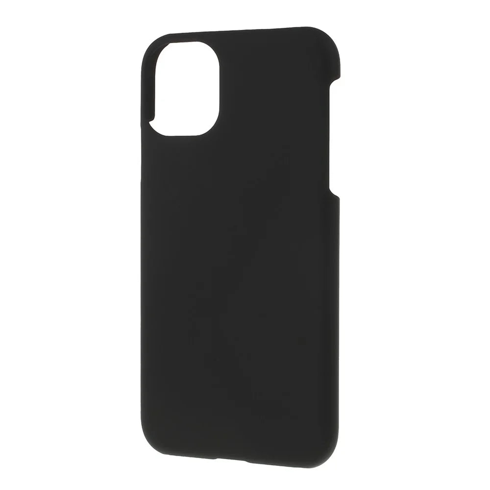 Rubberized Plastic Hard Phone Case Cover for iPhone 11 6.1 inch (2019) - Black - 2
