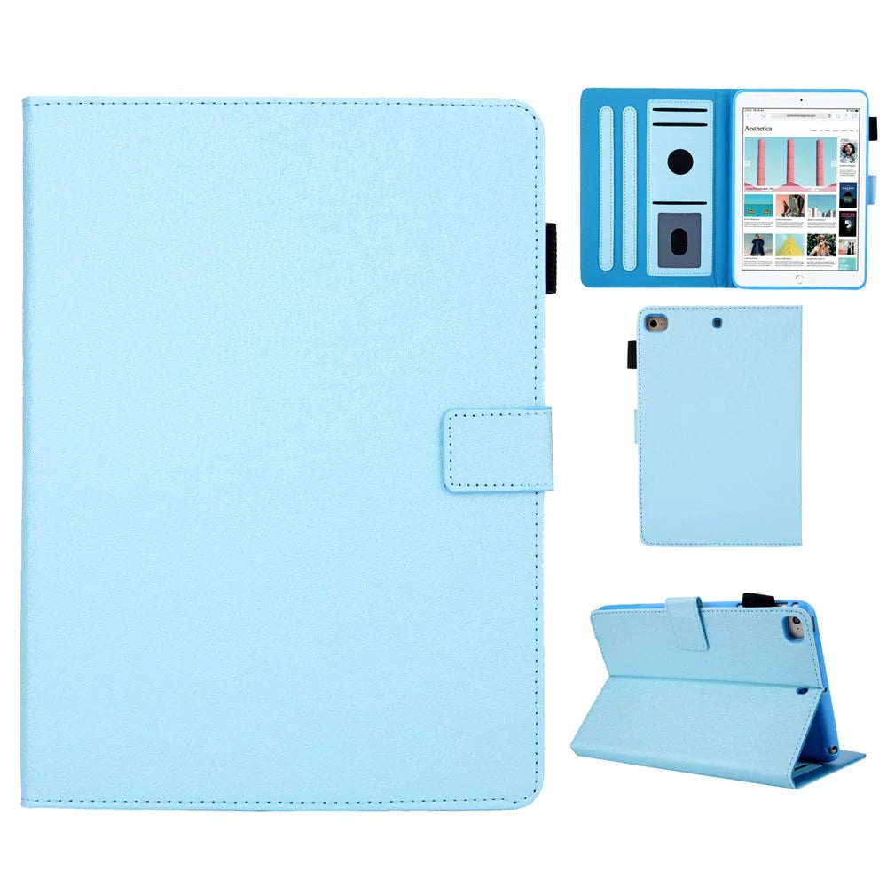 Leather Case with Card Storage for iPad mini (2019) 7.9 inch / 4 / 3 / 2 / 1 - Baby Blue - 1