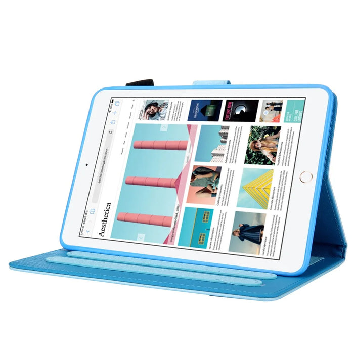 Leather Case with Card Storage for iPad mini (2019) 7.9 inch / 4 / 3 / 2 / 1 - Baby Blue - 3
