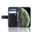 For iPhone 11 Pro Phone Cases Genuine Split Leather Wallet Mobile Cover Stand - Black - 5