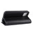 For iPhone 11 Pro Phone Cases Genuine Split Leather Wallet Mobile Cover Stand - Black - 6