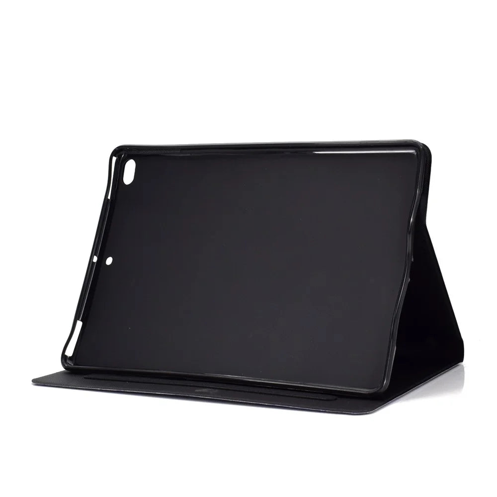Anti-dropping Pattern Printing PU Leather Stand Tablet Casing for iPad 9.7-inch (2018) - Blue Butterflies - 7