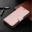 Litchi Skin Leather Wallet Case for iPhone 8 Plus / 7 Plus - Rose Gold - 7