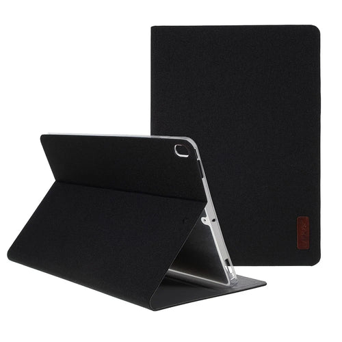 JFPTC Cloth Texture Smart Stand Leather Tablet Case for iPad Air 10.5 inch (2019) - Black - 1