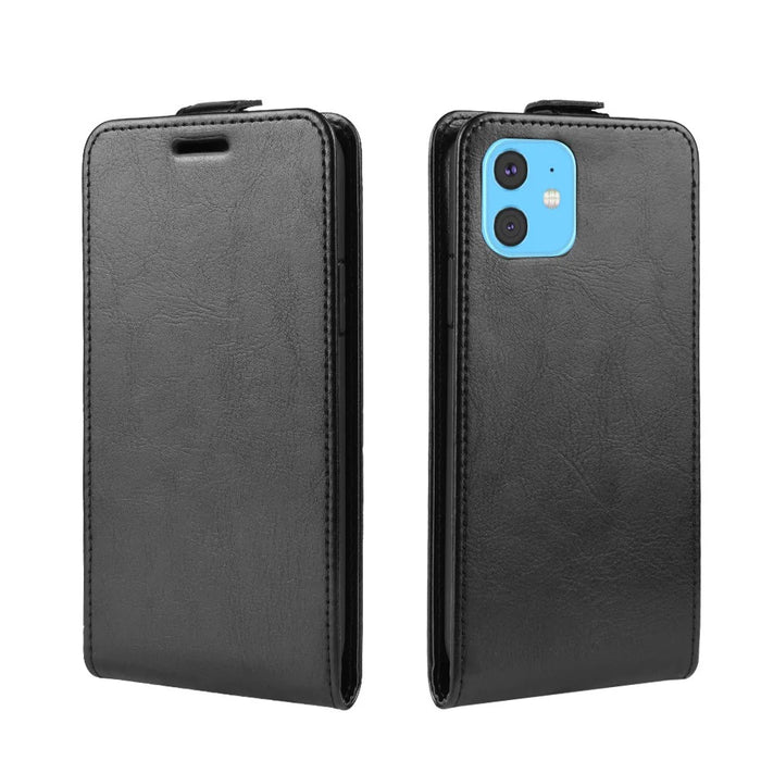 Vertical Flip Leather Phone Shell for iPhone 11 6.1 inch (2019) - Black - 4