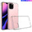 50Pcs/Pack Clear Acrylic + TPU Hybrid Back Case for iPhone 11 Pro 5.8 inch (2019)- Transparent - 1