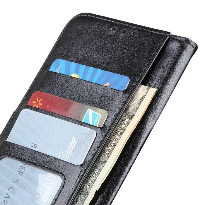 Crazy Horse Texture Wallet Leather Phone Cover Case for iPhone 11 6.1 inch (2019) - Black - 5