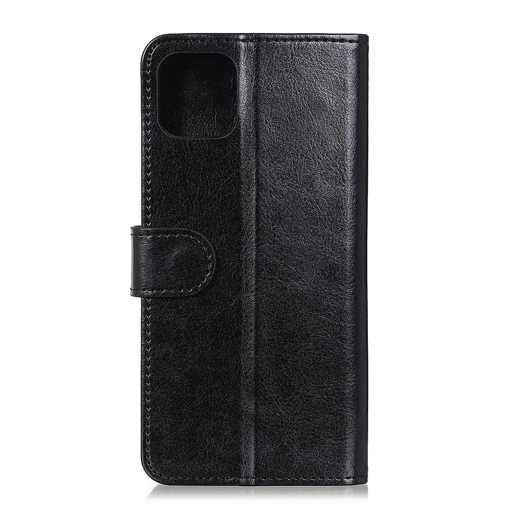 Crazy Horse Texture Wallet Leather Phone Cover Case for iPhone 11 6.1 inch (2019) - Black - 6