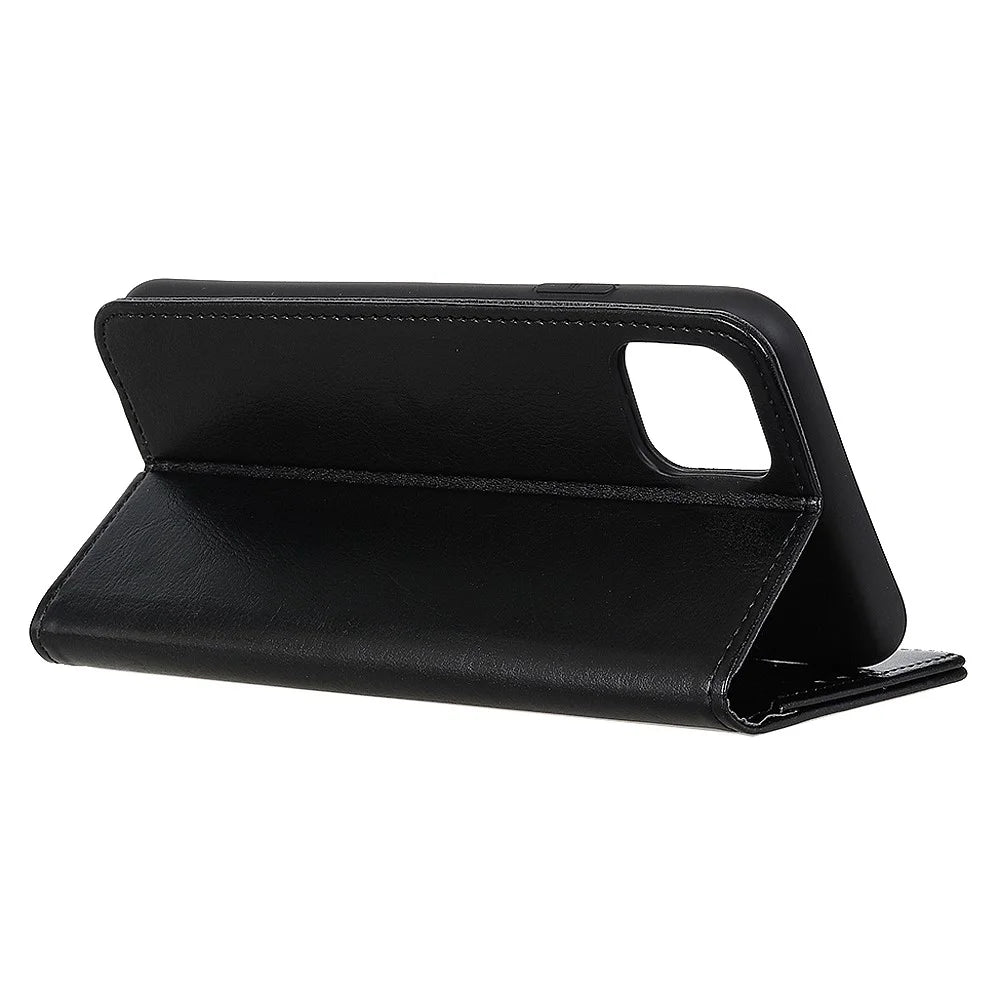 Crazy Horse Texture Wallet Leather Phone Cover Case for iPhone 11 6.1 inch (2019) - Black - 7