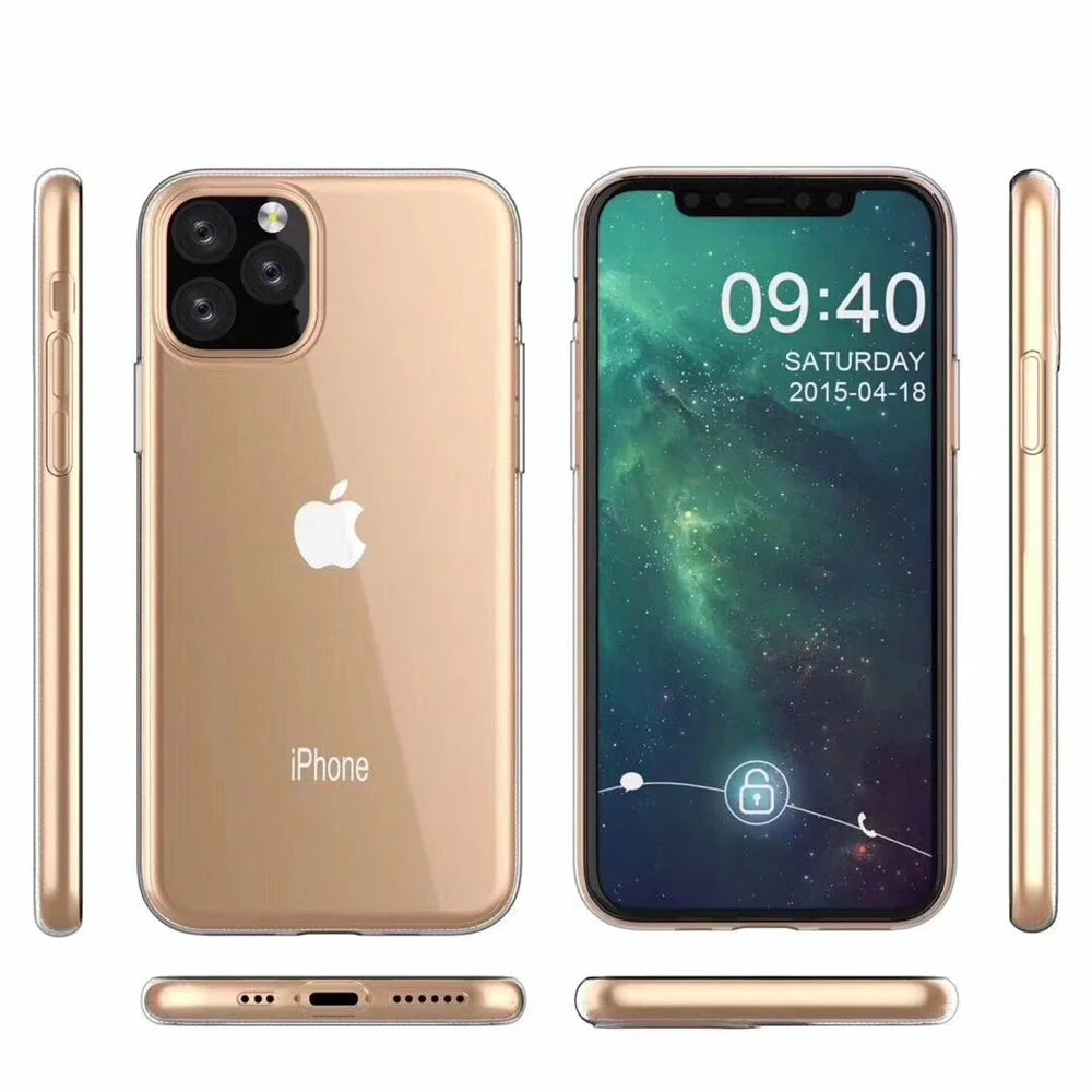 For iPhone 11 6.1 inch (2019) Soft TPU Phone Case Shockproof Protective Phone Back Cover Shell - 1