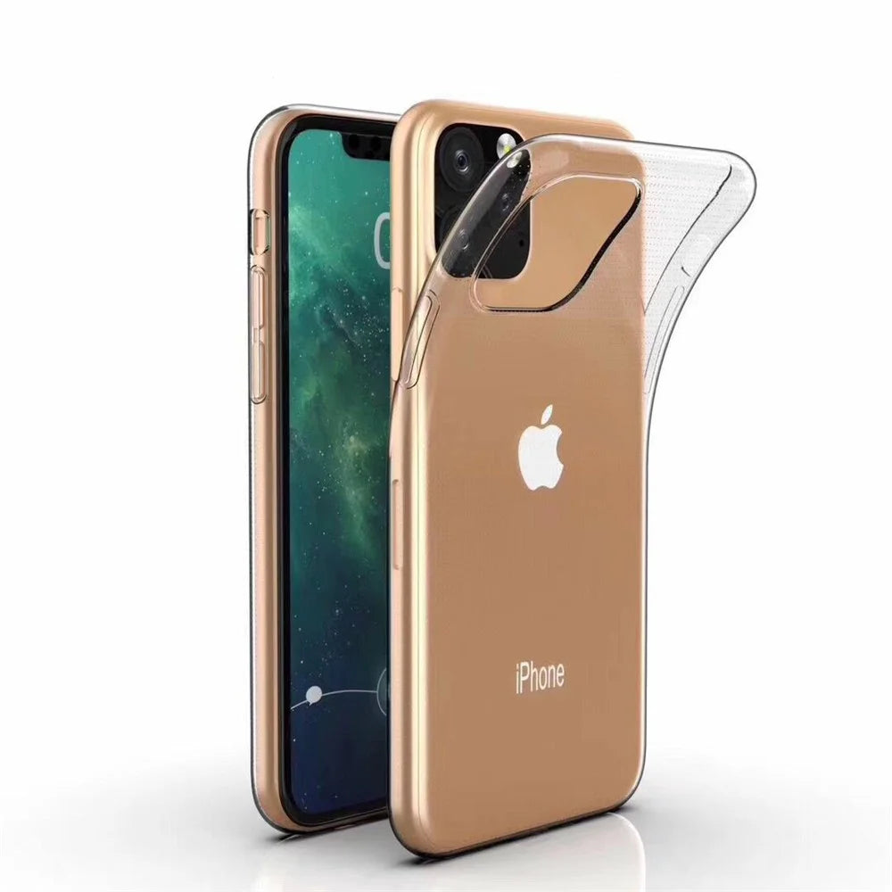 For iPhone 11 6.1 inch (2019) Soft TPU Phone Case Shockproof Protective Phone Back Cover Shell - 6