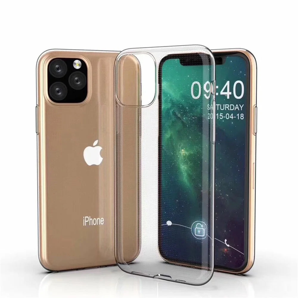 For iPhone 11 6.1 inch (2019) Soft TPU Phone Case Shockproof Protective Phone Back Cover Shell - 7