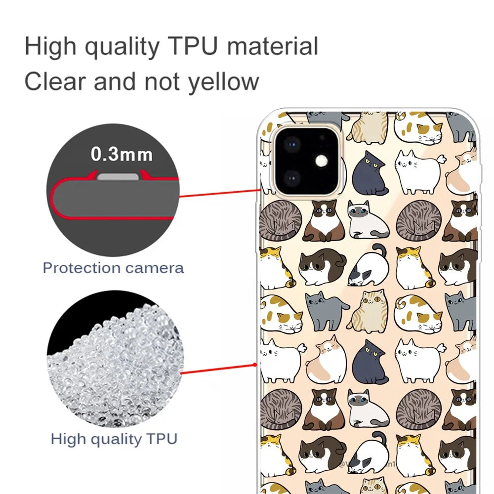 Cute Pattern Printing Flexi TPU Phone Shell for iPhone 11 6.1 inch (2019) - Cats - 2