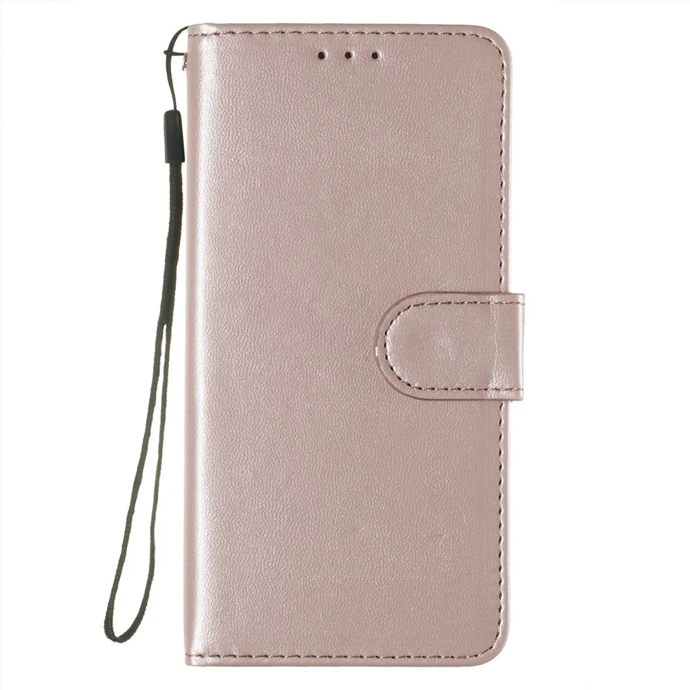 Wallet Leather Stand Mobile Phone Case for iPhone SE 8/7/SE (2020)/SE (2022) 4.7 inch - Rose Gold - 2