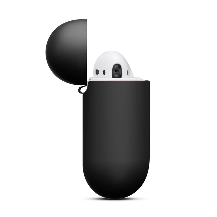 Thickened Silicone Case for Apple AirPods with Wireless Charging Case (2019) / AirPods with Charging Case (2019) (2016) - Black - 7