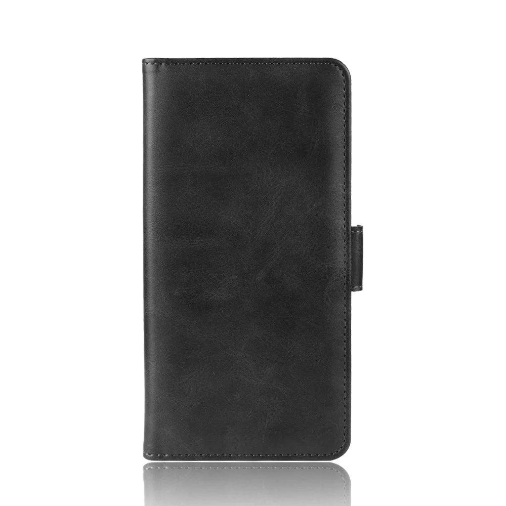 For iPhone 11 Case Calf Texture Leather Wallet Stand Phone Cover - Black - 2