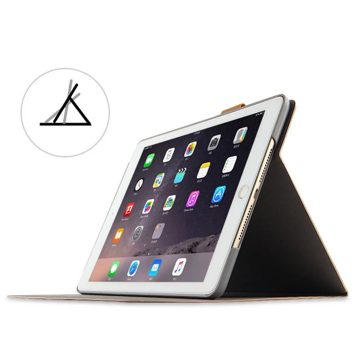 Deer Pattern PU Leather PC Stand Tablet Cover Shell for iPad Air 2 - Grey - 2