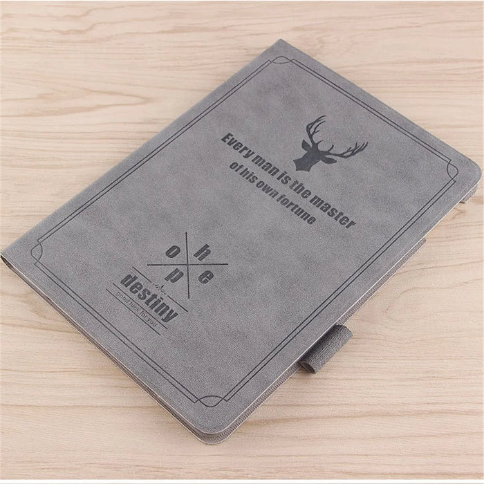 Deer Pattern PU Leather PC Stand Tablet Cover Shell for iPad Air 2 - Grey - 7