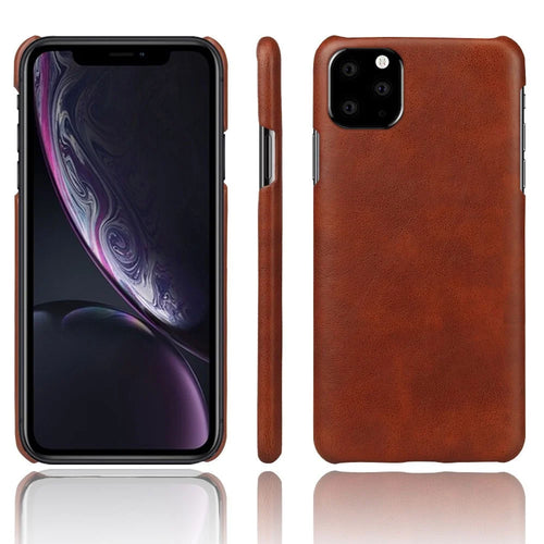 Crazy Horse PU Leather+PC Shell Case for iPhone 11 Pro Max 6.5 inch (2019) - Brown - 1