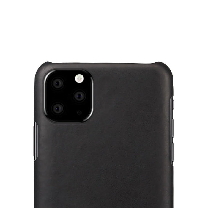 Crazy Horse PU Leather Coated Plastic Shell Covering Case for iPhone 11 6.1 inch (2019) - Black - 3