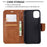 Solid Color PU Leather Wallet Stand Phone Shell for iPhone 11 6.1 inch (2019) - Brown - 6