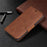 Solid Color PU Leather Wallet Stand Phone Shell for iPhone 11 6.1 inch (2019) - Brown - 7
