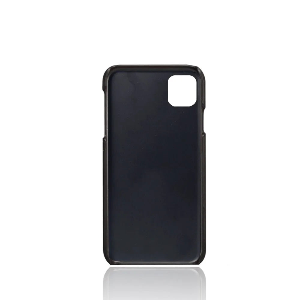 Double Card Slots PU Leather Coated PC Case for iPhone 11 Pro Max 6.5 inch (2019) - Black - 3