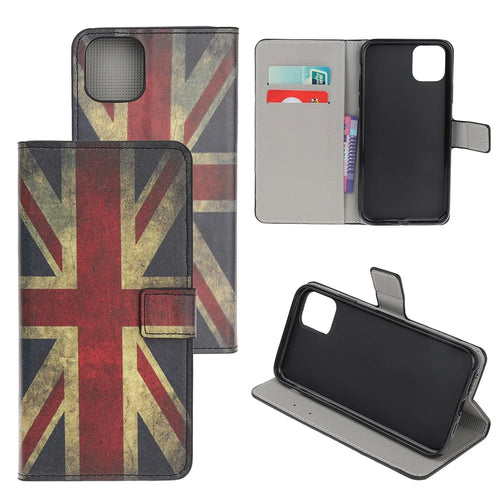 Pattern Printing Wallet Leather Stand Case for iPhone 11 6.1 inch (2019) - Retro UK Flag - 1