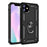 Hybrid PC TPU Kickstand Armor Phone Shell Cover for iPhone 11 Pro 5.8 inch (2019) - Black - 1