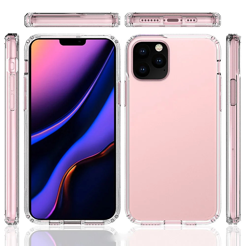 Clear Anti-scratch Acrylic + TPU Back Hybrid Shell for iPhone 11 Pro Max 6.5-inch (2019) / XS Max 6.5 inch - 2