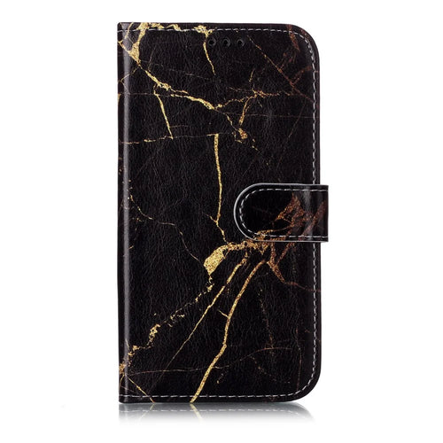 Pattern Printing Leather Wallet Phone Case for iPhone 11 6.1-inch (2019) - Black - 1