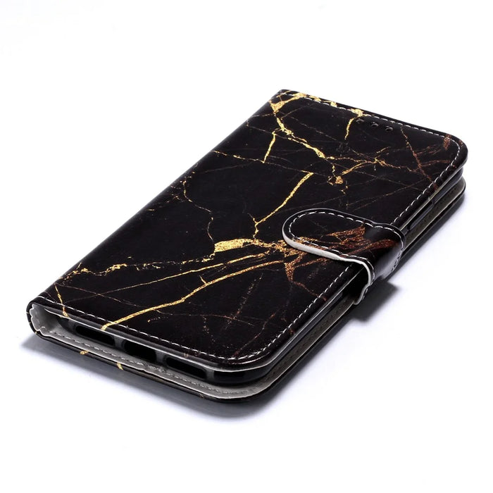 Pattern Printing Leather Wallet Phone Case for iPhone 11 6.1-inch (2019) - Black - 4