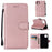 Solid Color Leather Wallet Stand Phone Case Cover for iPhone 11 6.1-inch (2019) - Rose Gold - 1