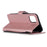 Solid Color Leather Wallet Stand Phone Case Cover for iPhone 11 6.1-inch (2019) - Rose Gold - 4