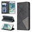 Auto-Absorbed Prismatic Texture Leather Phone Case Card Holder for Iphonese (2020) / SE (2022) / 8 / 7 - Black - 1